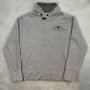 Billy Reid Sweater Mens‎ 2XL Shawl Collar Toggle Pullover French Terry Gray